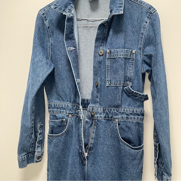 The Ragged Priest Questioner Long Sleeve Dark Blue Boiler Suit Size Small - Picture 6 of 16